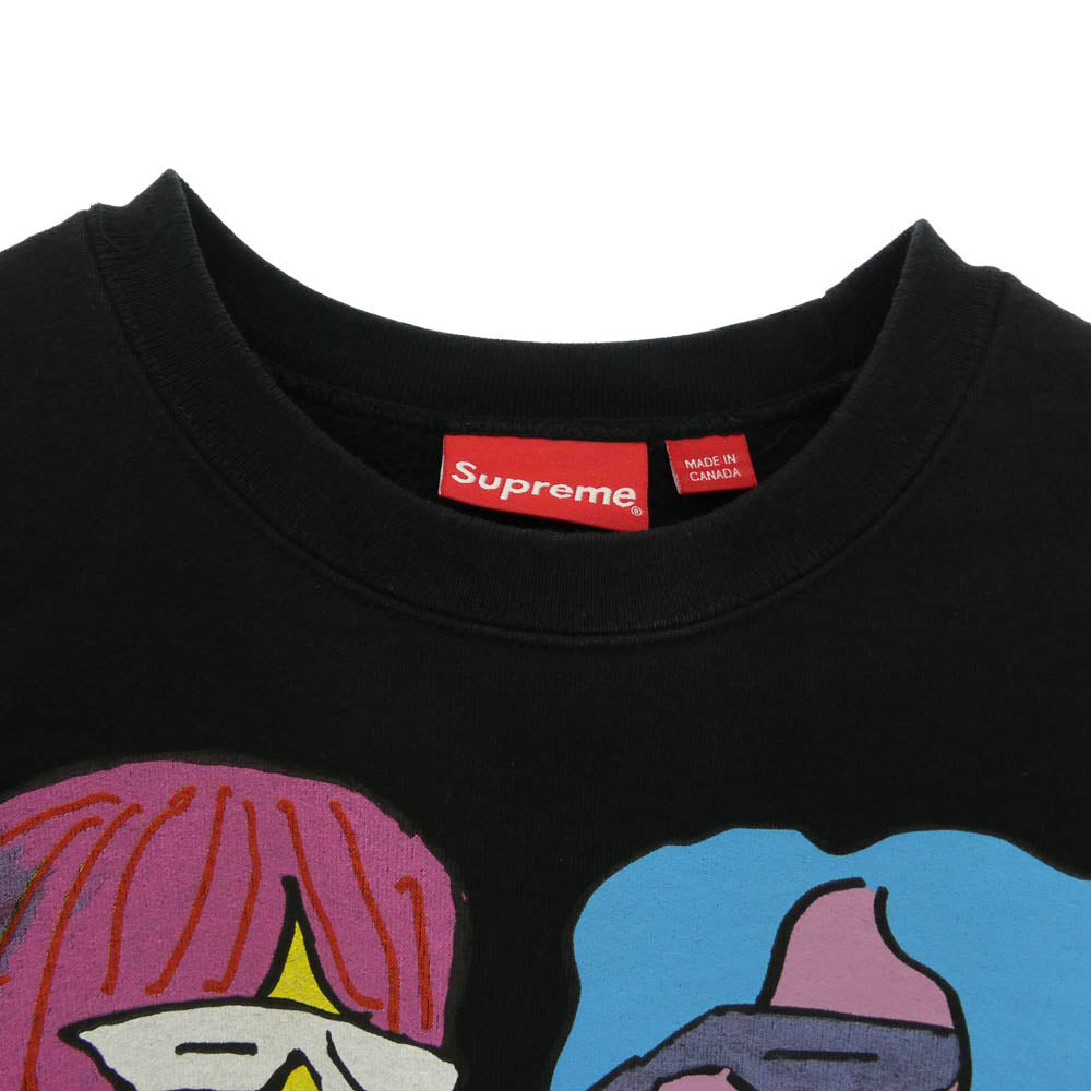 Supreme シュプリーム 17AW ワングラム期 Gonz Heads Crewneck ゴンズ クルーネック スウェット ブラック系 M【中古】