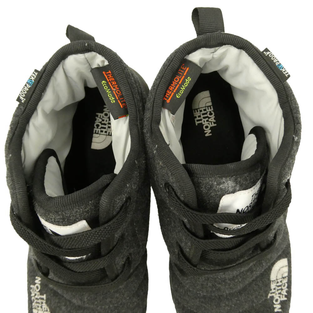 THE NORTH FACE ノースフェイス NF51986 NSE TRACTION LITE V WP CHUKKA ヌプシ トラクション ライト ファイブ ウォータープルーフ チャッカ ブーツ チャコール系 27cm【中古】