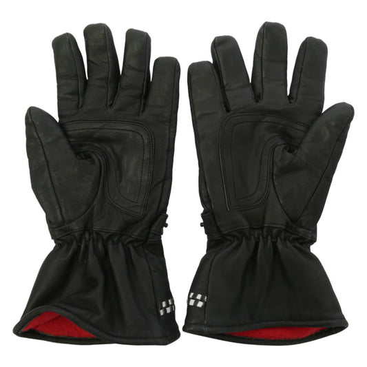 モードバイロッカーズ Chequered Gauntlets チェッカード ガントレット レザー グローブ 手袋 ブラック系 L【中古】