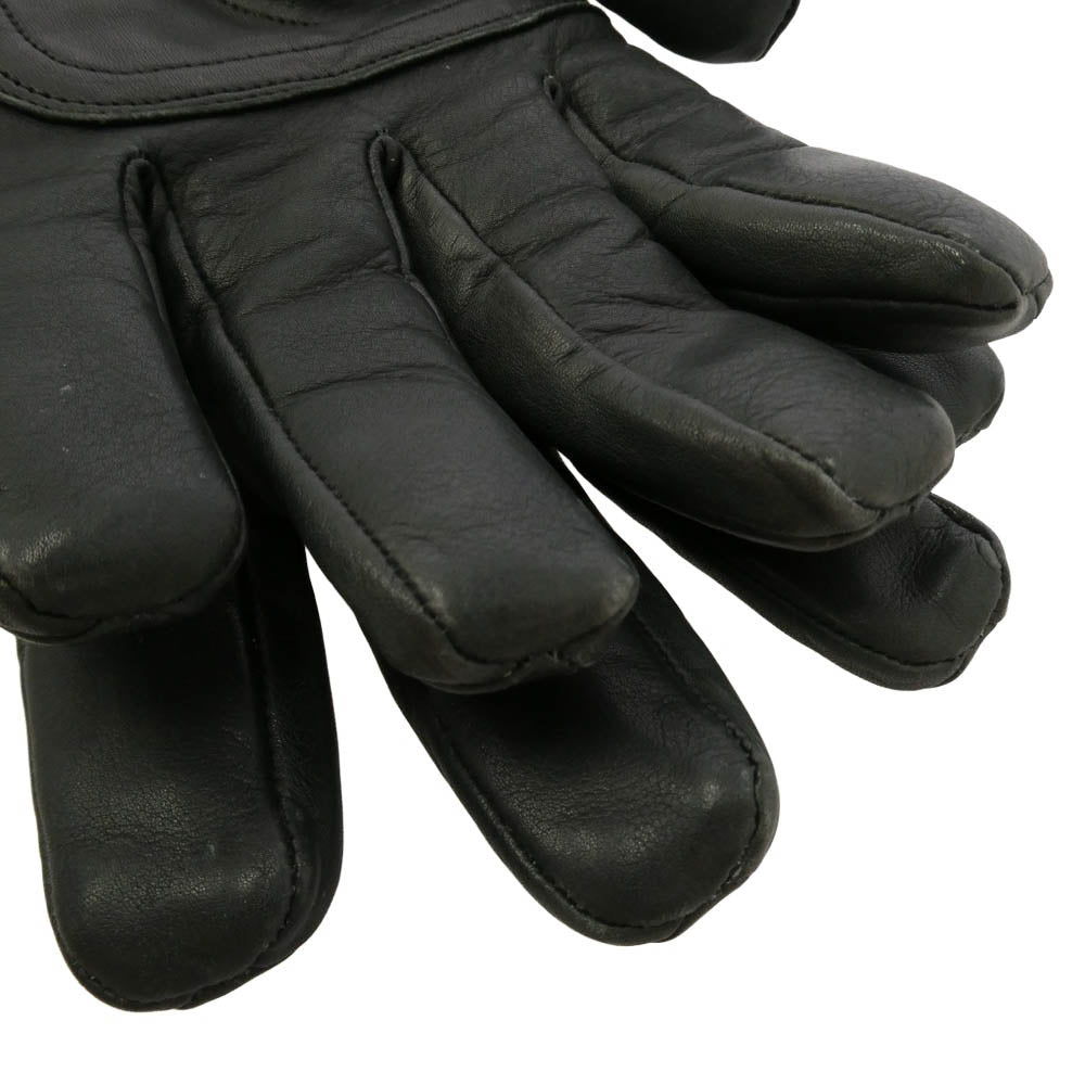 モードバイロッカーズ Chequered Gauntlets チェッカード ガントレット レザー グローブ 手袋 ブラック系 L【中古】