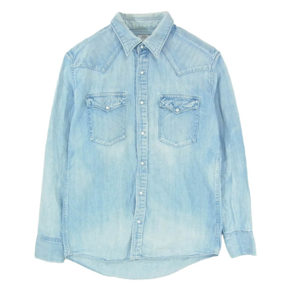 VISVIM ビズビム VS0001822 SOCIAL SCULPTURE SHIRTS L/S デニム ウエスタン 長袖 シャツ インディゴブルー系 2【中古】