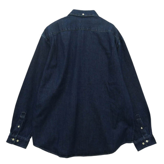Supreme シュプリーム 25AW Small Box Denim Shirt スモールボックス ボタンダウン デニム 長袖 シャツ インディゴブルー系 L【中古】