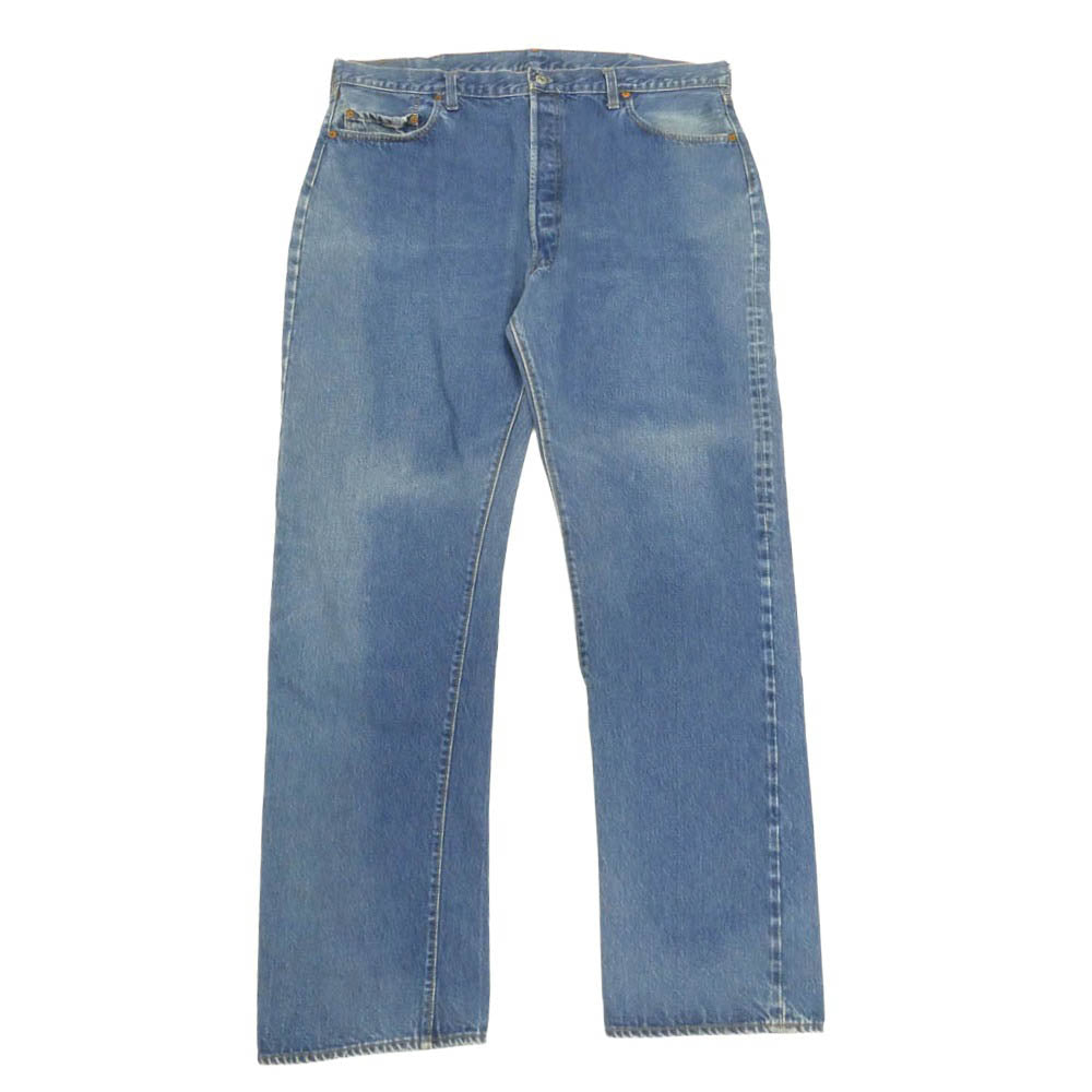 Levi's リーバイス 80s VINTAGE ヴィンテージ USA製 ボタン裏刻印524 赤耳 セルビッチ デニム パンツ インディゴブルー系 W44 L38【中古】