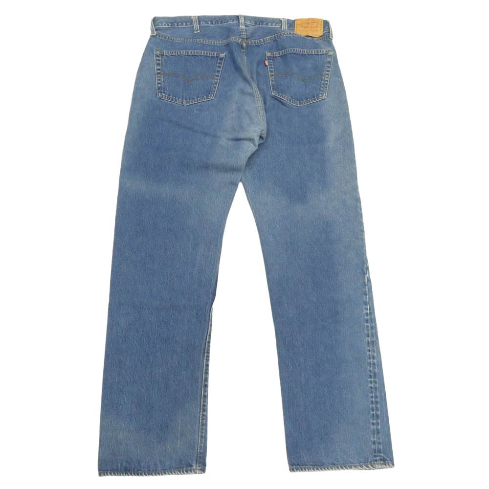 Levi's リーバイス 80s VINTAGE ヴィンテージ USA製 ボタン裏刻印524 赤耳 セルビッチ デニム パンツ インディゴブルー系 W44 L38【中古】