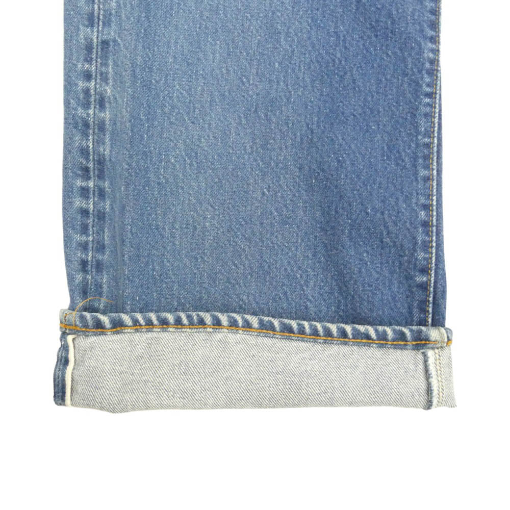 Levi's リーバイス 80s VINTAGE ヴィンテージ USA製 ボタン裏刻印524 赤耳 セルビッチ デニム パンツ インディゴブルー系 W44 L38【中古】