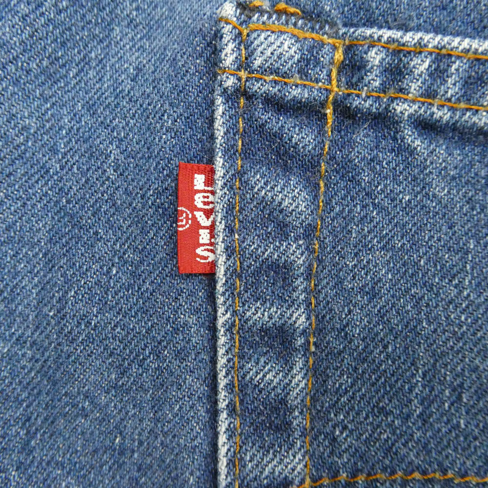 Levi's リーバイス 80s VINTAGE ヴィンテージ USA製 ボタン裏刻印524 赤耳 セルビッチ デニム パンツ インディゴブルー系 W44 L38【中古】
