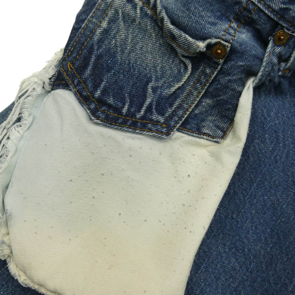 Levi's リーバイス 80s VINTAGE ヴィンテージ USA製 ボタン裏刻印524 赤耳 セルビッチ デニム パンツ インディゴブルー系 W44 L38【中古】