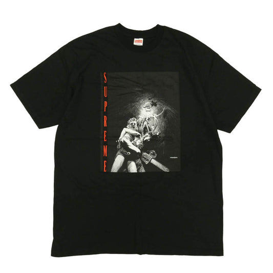Supreme シュプリーム 17AW Horror Tee ホラー グラフィック プリント 半袖 Tシャツ ブラック系 L【極上美品】【中古】