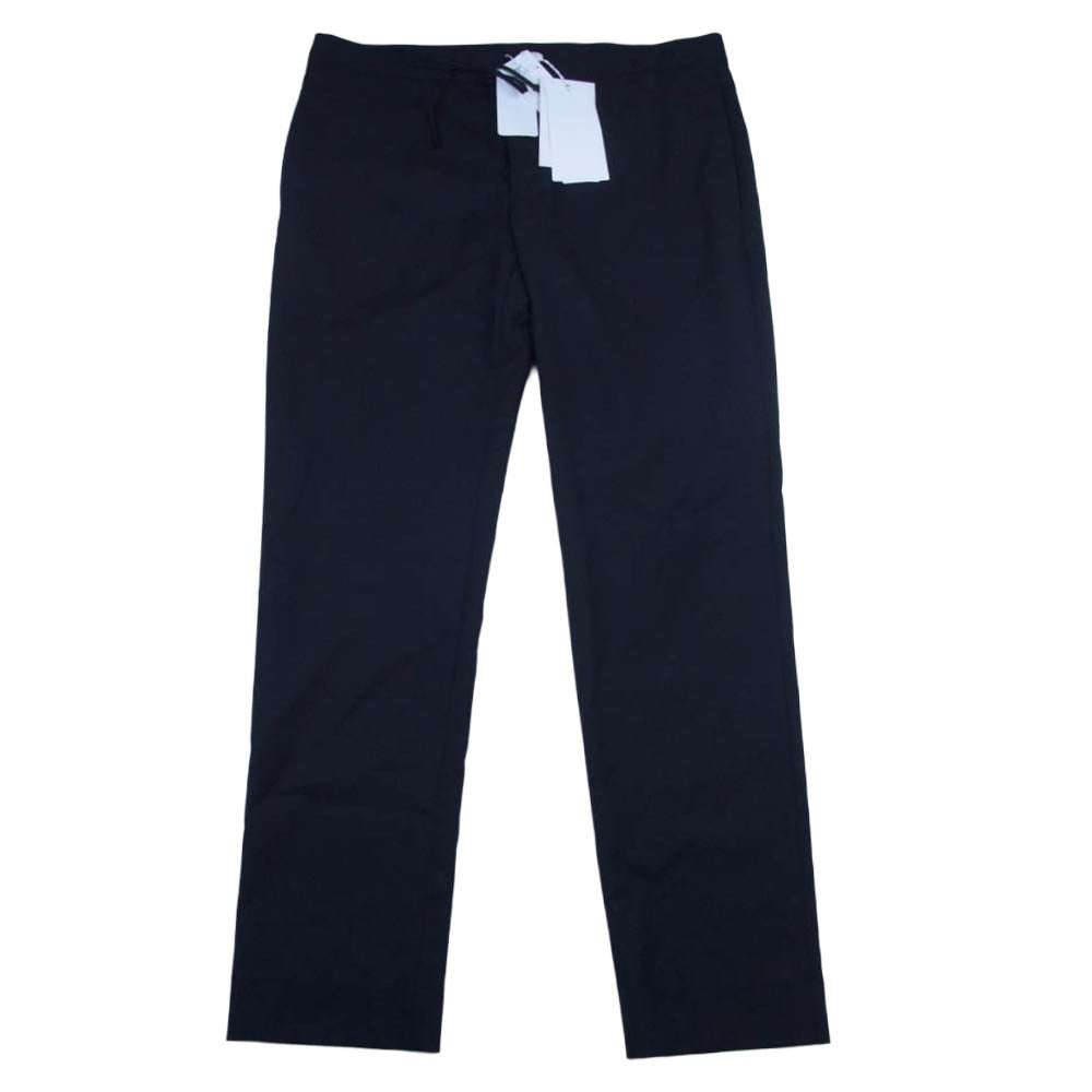 MAISON MARGIELA メゾンマルジェラ 24SS S50KA0530 S44330 四つタグ 4ステッチ ドローストリング トラウザー スラックス パンツ ブラック系 50【極上美品】【中古】