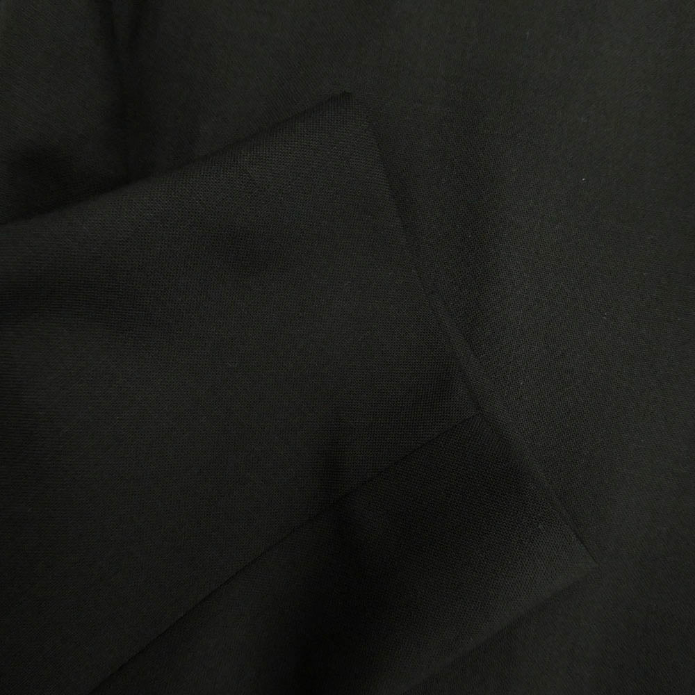 MAISON MARGIELA メゾンマルジェラ 26SS S50BN0447 S44330 四つタグ 4ステッチ ノーカラー テーラード ボタンレス ジャケット ブラック系 50【極上美品】【中古】