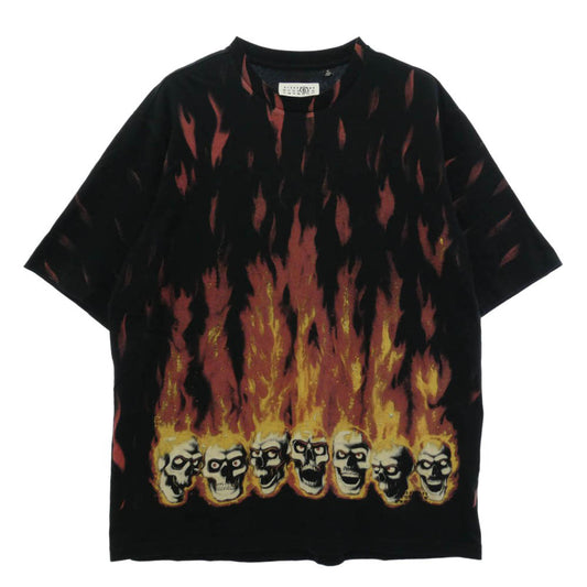 Supreme シュプリーム 24SS × MM6 Maison Margiela エムエムシックス メゾンマルジェラ Liquid Blue Oversized Tee リキッド ブルー オーバーサイズ Tシャツ 半袖カットソー ブラック系 M【中古】