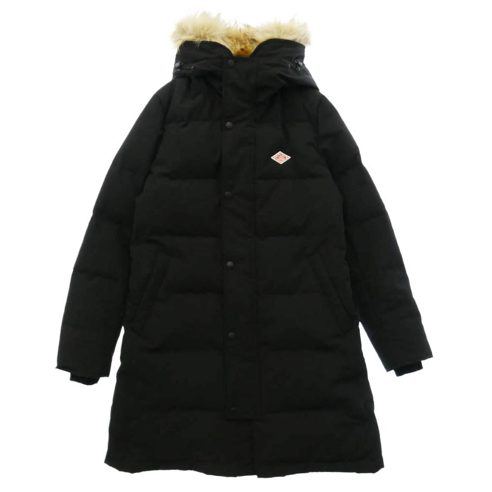 Danton ダントン DT-A0006 FAKE FUR HOODED DOWN COAT キルト ダウン コート ジャケット ブラック系【中古】