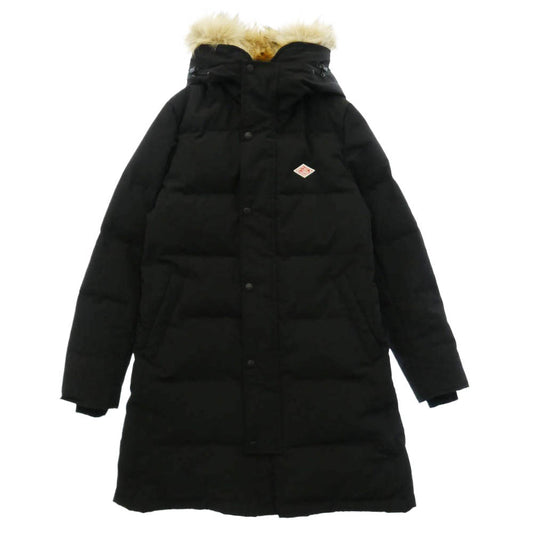 Danton ダントン DT-A0006 FAKE FUR HOODED DOWN COAT キルト ダウン コート ジャケット ブラック系【中古】