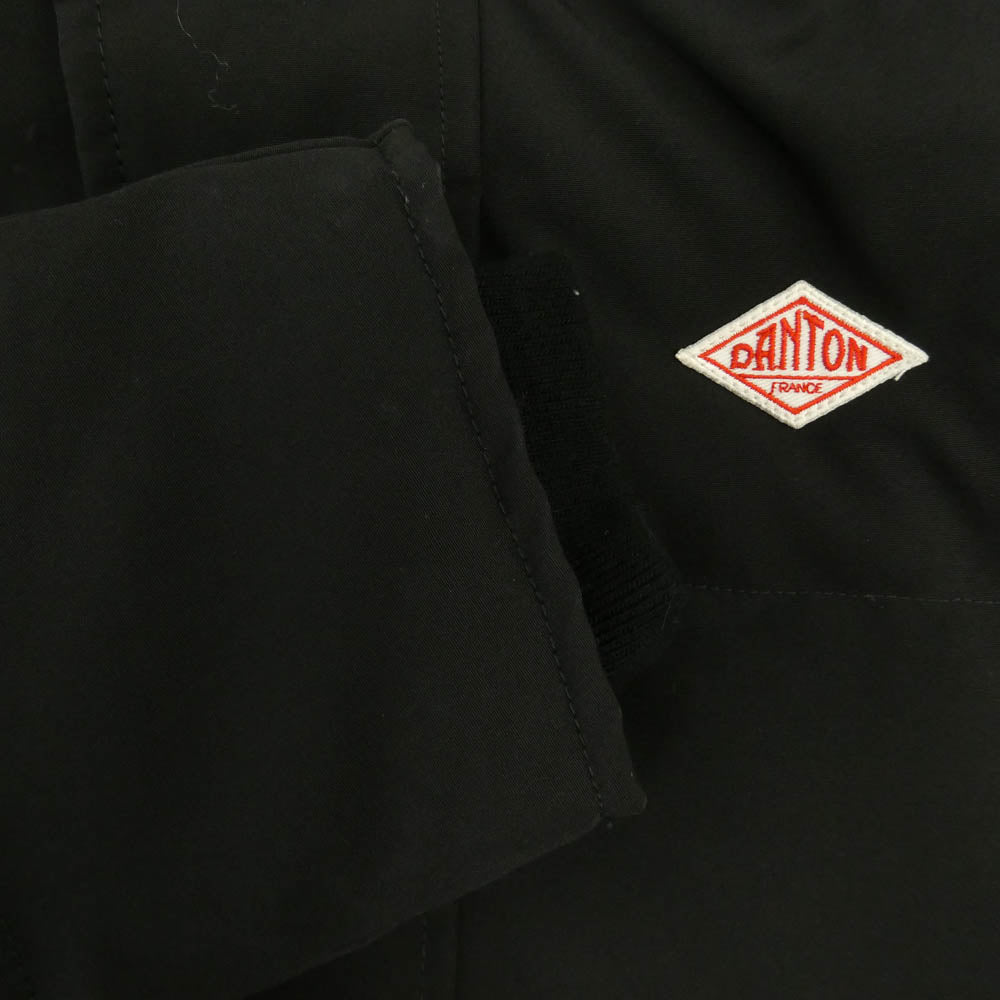 Danton ダントン DT-A0006 FAKE FUR HOODED DOWN COAT キルト ダウン コート ジャケット ブラック系【中古】