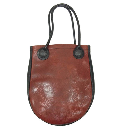 FUNNY ファニー ROUND TOTE ラウンドトート レザー トートバッグ ブラウン系【中古】