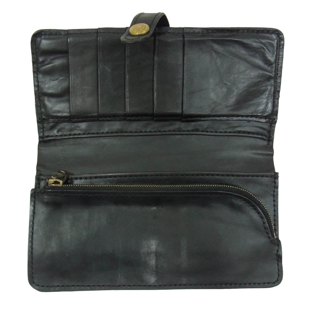 グレンロイヤル レザー シンプル ウォレット 長財布 ブラック系【中古】