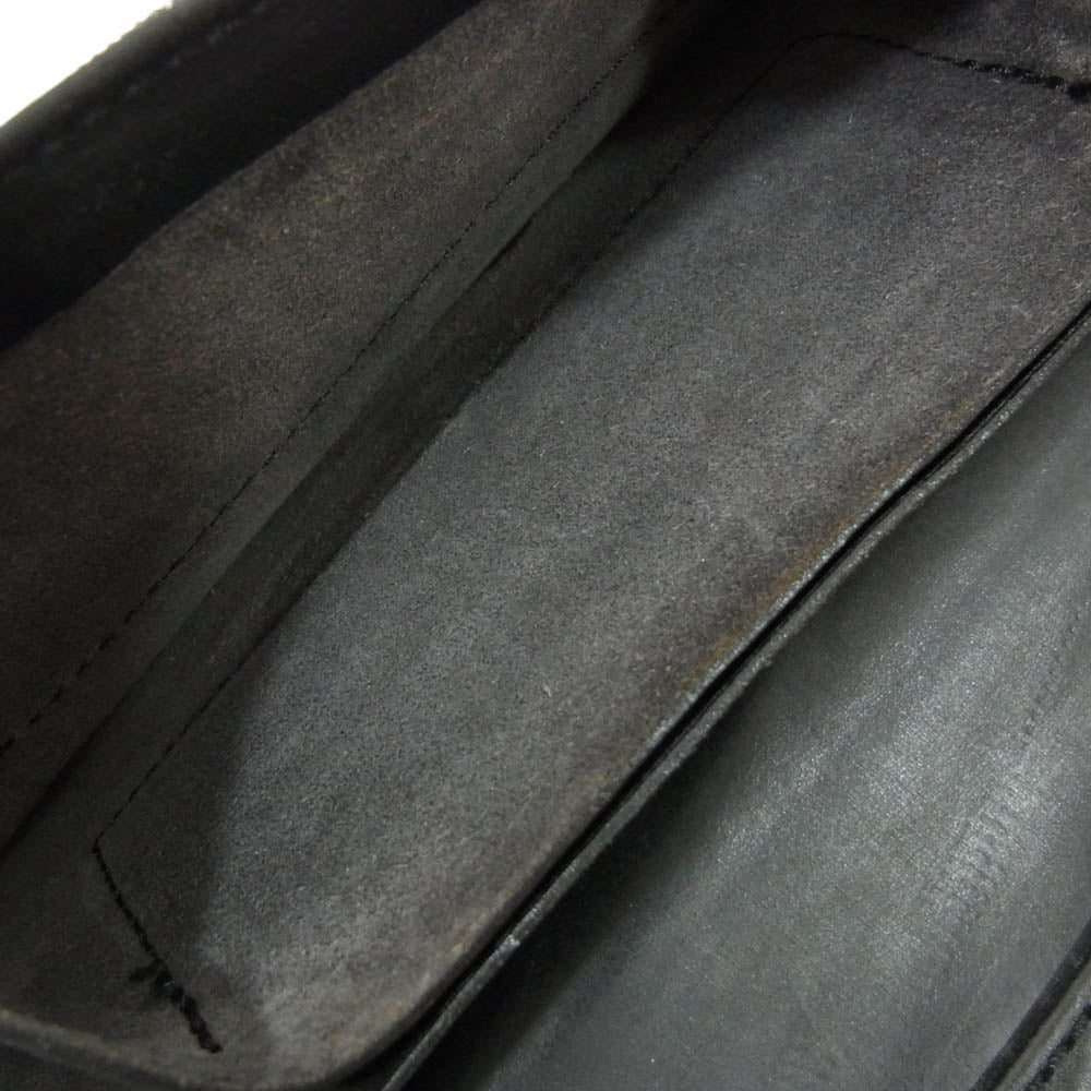 グレンロイヤル レザー シンプル ウォレット 長財布 ブラック系【中古】