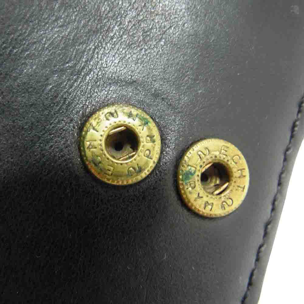グレンロイヤル レザー シンプル ウォレット 長財布 ブラック系【中古】