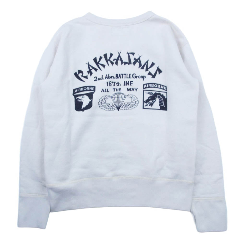 The REAL McCOY'S ザリアルマッコイズ AIRBORNE エアボーン 前V スウェット オフホワイト系 M【中古】
