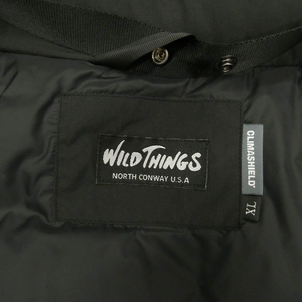 WILDTHINGS ワイルドシングス WT22105SN MONSTER PARKA モンスター パーカ 中綿ジャケット ブラック系 XL【新古品】【未使用】【中古】