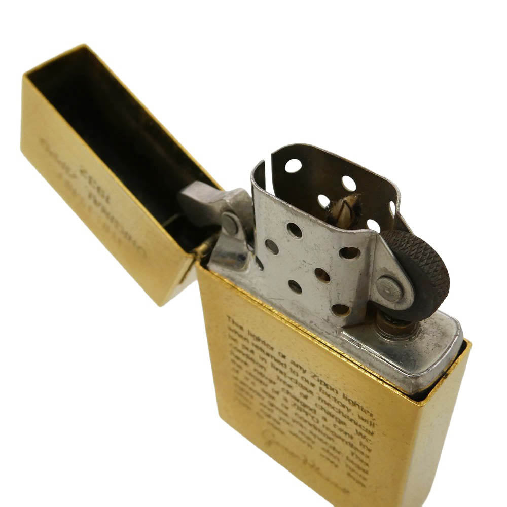 ZIPPO ジッポ THE FIRST ORIGINAL 1932 レプリカ ライター ゴールド系【中古】