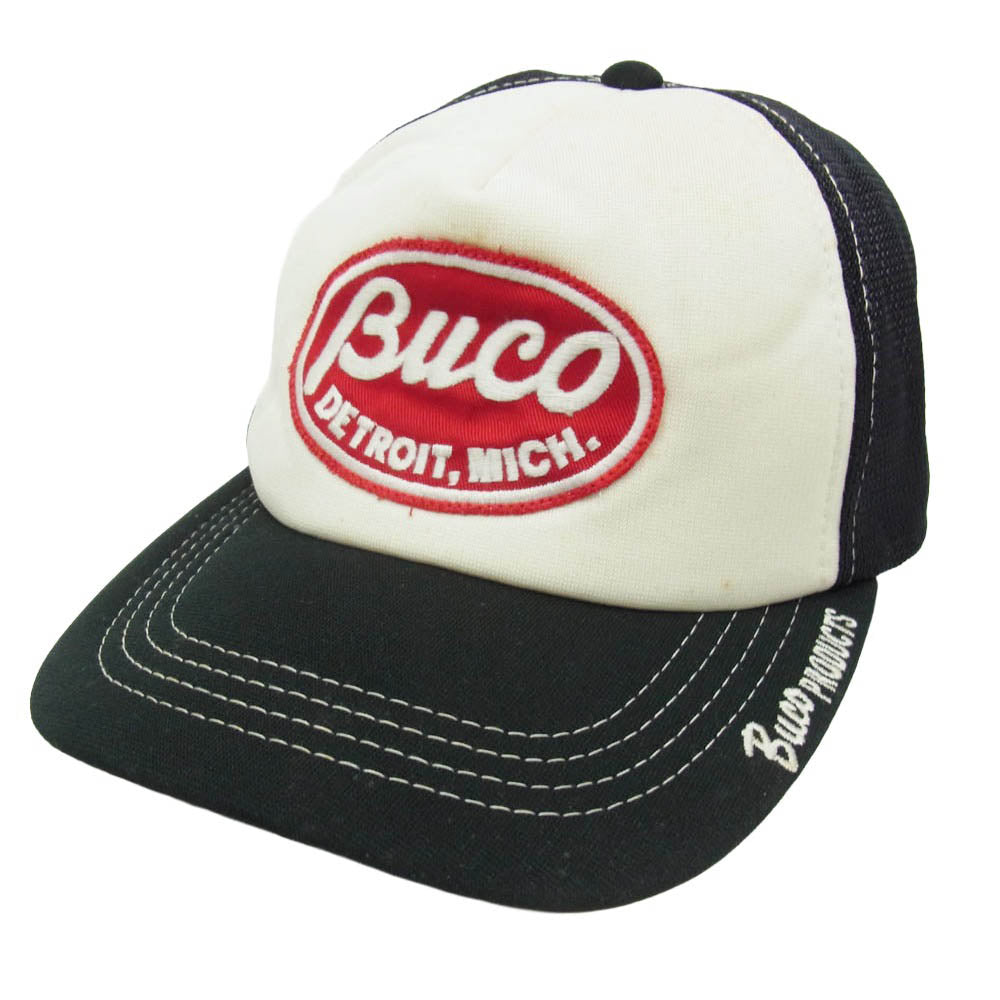 The REAL McCOY'S ザリアルマッコイズ BUCO ブコ ロゴパッチ メッシュキャップ ブラック系【中古】
