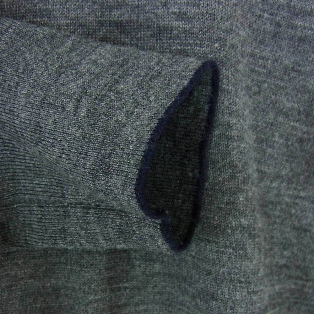 Brunello Cucinelli ブルネロクチネリ クルーネック ウール カシミヤ混 丸首 長袖 ロングスリーブ ニット グレー系 S【中古】