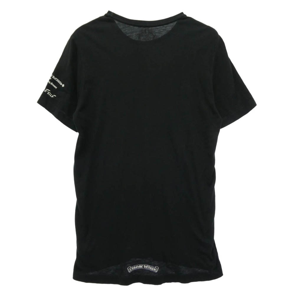 CHROME HEARTS クロムハーツ（原本無） ×The Rolling Stones ローリングストーンズ フォトプリント 半袖 Tシャツ カットソー ブラック系 M【中古】