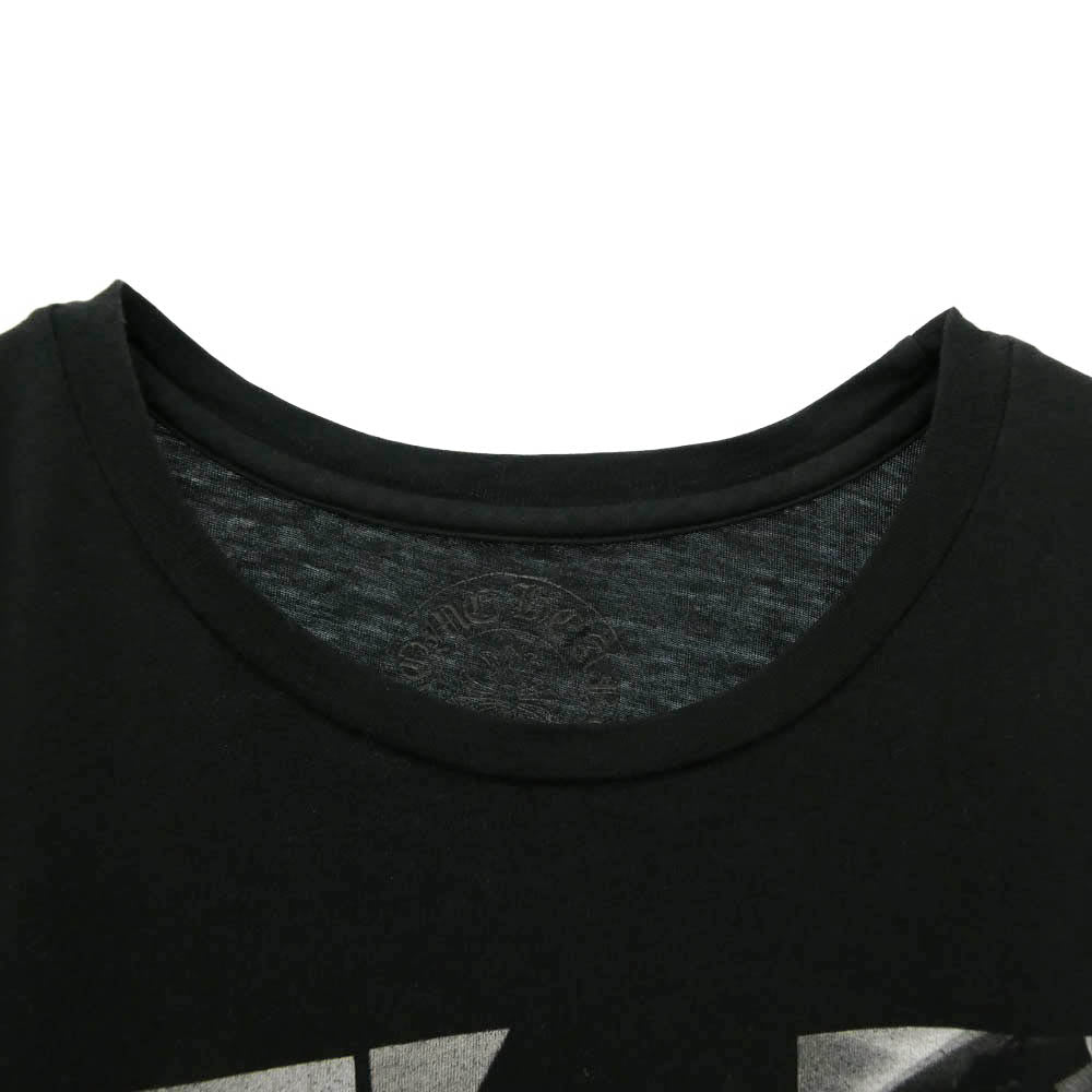 CHROME HEARTS クロムハーツ（原本無） ×The Rolling Stones ローリングストーンズ フォトプリント 半袖 Tシャツ カットソー ブラック系 M【中古】