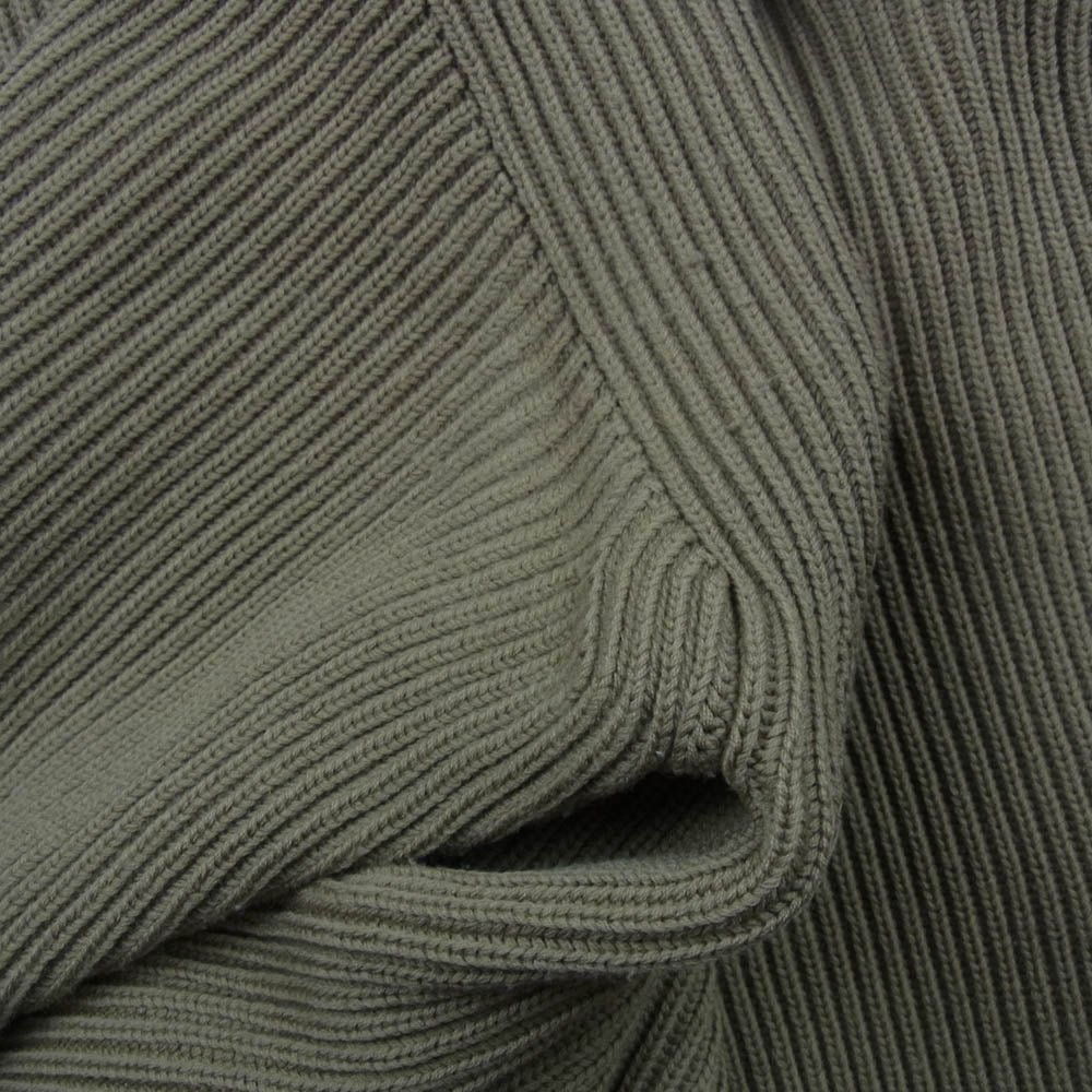AURALEE オーラリー 16AW A6AP02RK SUPERFINE WOOL RIB KNIT BIG PO スーパーファイン ウール リブ ニット ビッグ プルオーバー セーター カーキ系 5【中古】