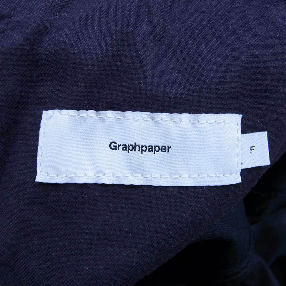 GRAPHPAPER グラフペーパー 22AW GM224-40096 37.5 TECHNOLOGY Parachute Pants テクノロジー パラシュート ロング パンツ ダークネイビー系 F【中古】