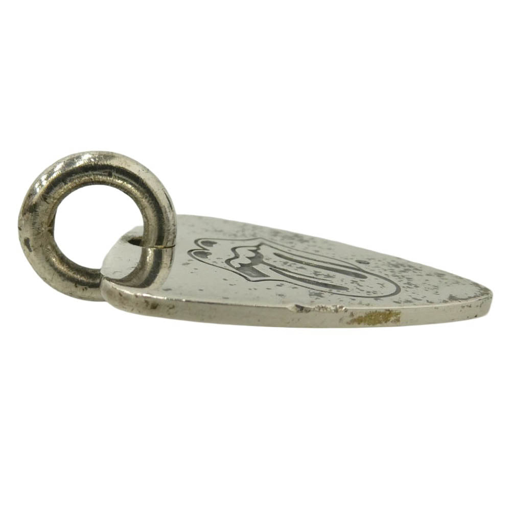 CHROME HEARTS クロムハーツ（原本無） GUITAR PICK LT リップ&タン ギターピック ペンダントトップ シルバー系【中古】