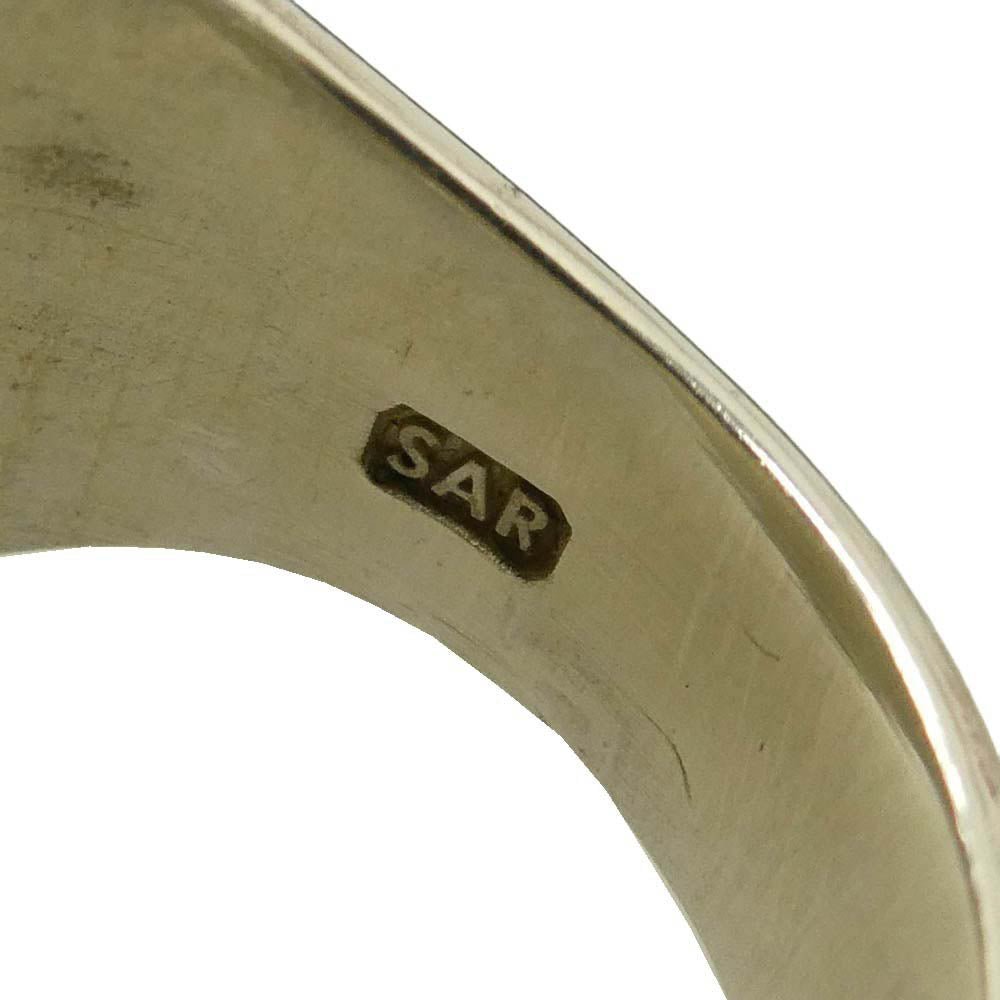 ザ ハント ニューヨーク サークル シェル リング シルバー系 約15.5号【中古】