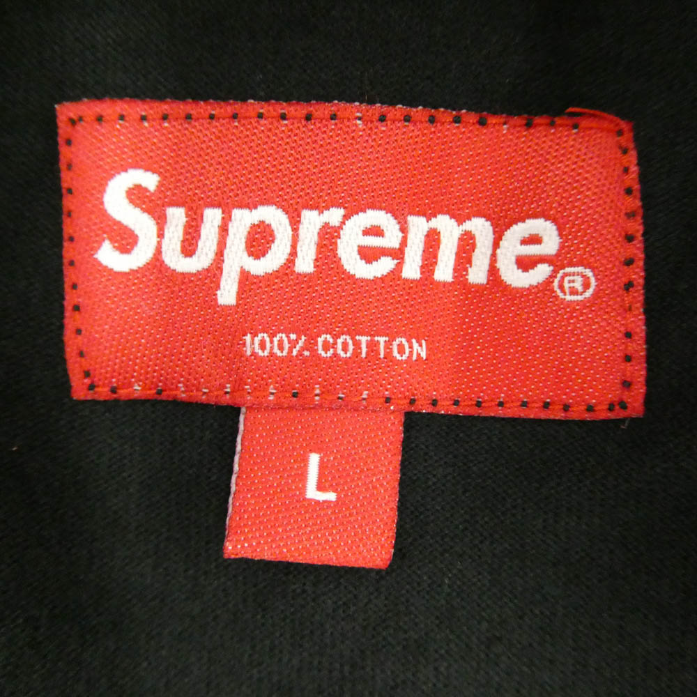 Supreme シュプリーム 17SS 3M Reflective L/S Tee リフレクター ロング スリーブ 長袖 カットソー Tシャツ ブラック系 L【中古】
