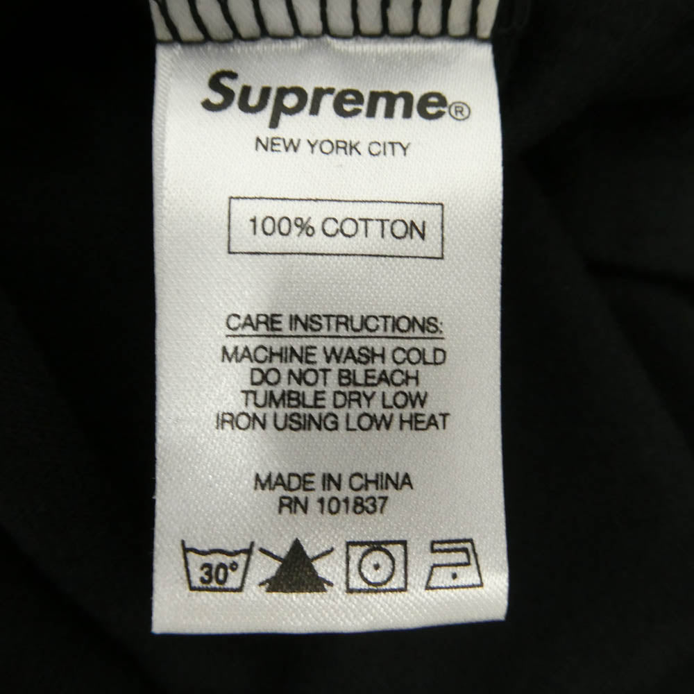 Supreme シュプリーム 17SS 3M Reflective L/S Tee リフレクター ロング スリーブ 長袖 カットソー Tシャツ ブラック系 L【中古】