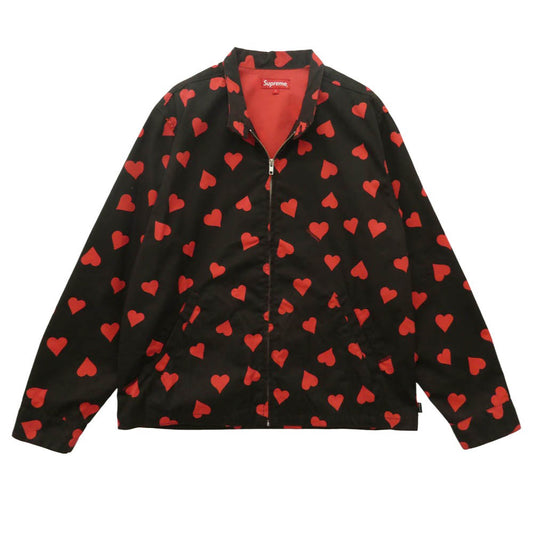 Supreme シュプリーム 17SS Hearts Harrington Jacket ハート ハリントン ジャケット ブラック系 L【中古】