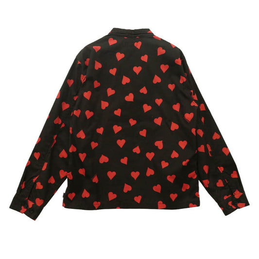Supreme シュプリーム 17SS Hearts Harrington Jacket ハート ハリントン ジャケット ブラック系 L【中古】