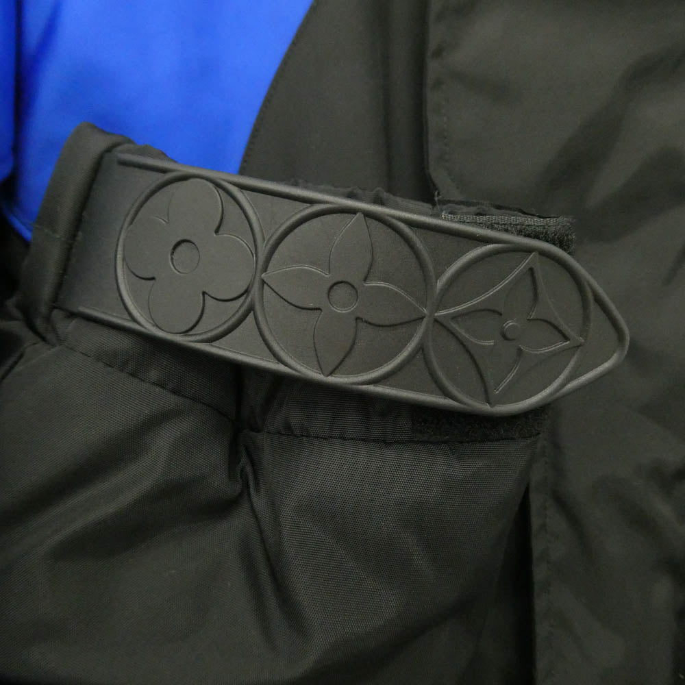 LOUIS VUITTON ルイ・ヴィトン 20ss HIB30WRWK スプラッシュ モノグラム スプレー 中綿 パデッド ジャケット ブルゾン ブラック系 ブルー系 50【中古】