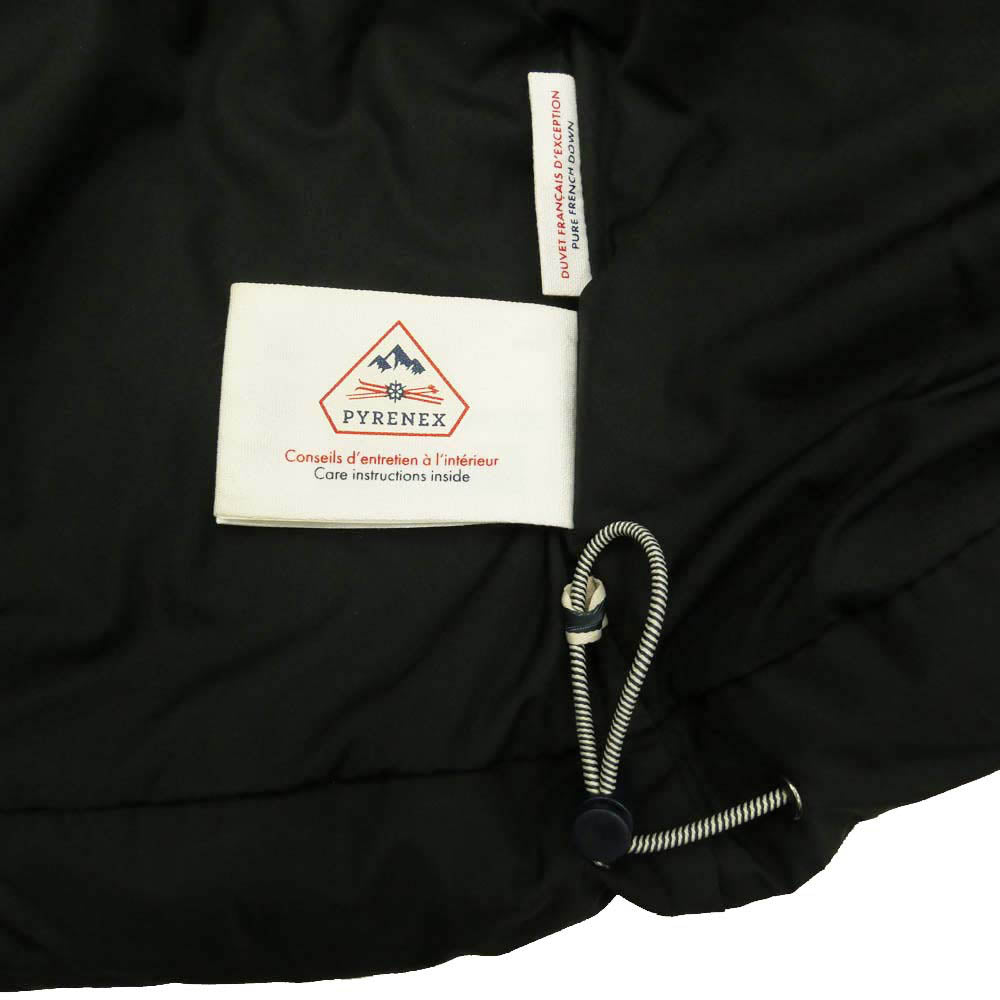 Pyrenex ピレネックス 21AW HMQ006P SPOUTNIC MINI RIPSTOP スプートニック ミニ リップストップ ダブルジップ フード着脱可 ダウン ジャケット ブラック系 S【中古】