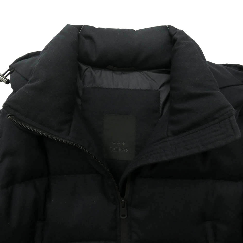 TATRAS タトラス 20AW MTKE20A4148 AGORDO アゴルド フード着脱可 ウール ダウン ジャケット ブラック系 02【中古】