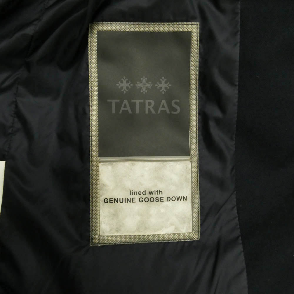TATRAS タトラス 20AW MTKE20A4148 AGORDO アゴルド フード着脱可 ウール ダウン ジャケット ブラック系 02【中古】