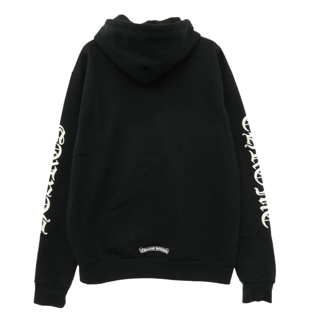 CHROME HEARTS クロムハーツ（原本無） SWTSHRT HD ZIP ヴァーティカル ダガージップ フーディー パーカー ブラック系 M【中古】