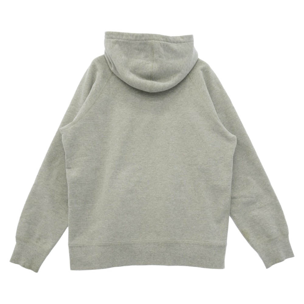 Supreme シュプリーム 13AW Small Box Logo Half Zip Hoodie スモール ボックスロゴ ハーフジップ フーディー パーカー スウェット グレー系 L【中古】