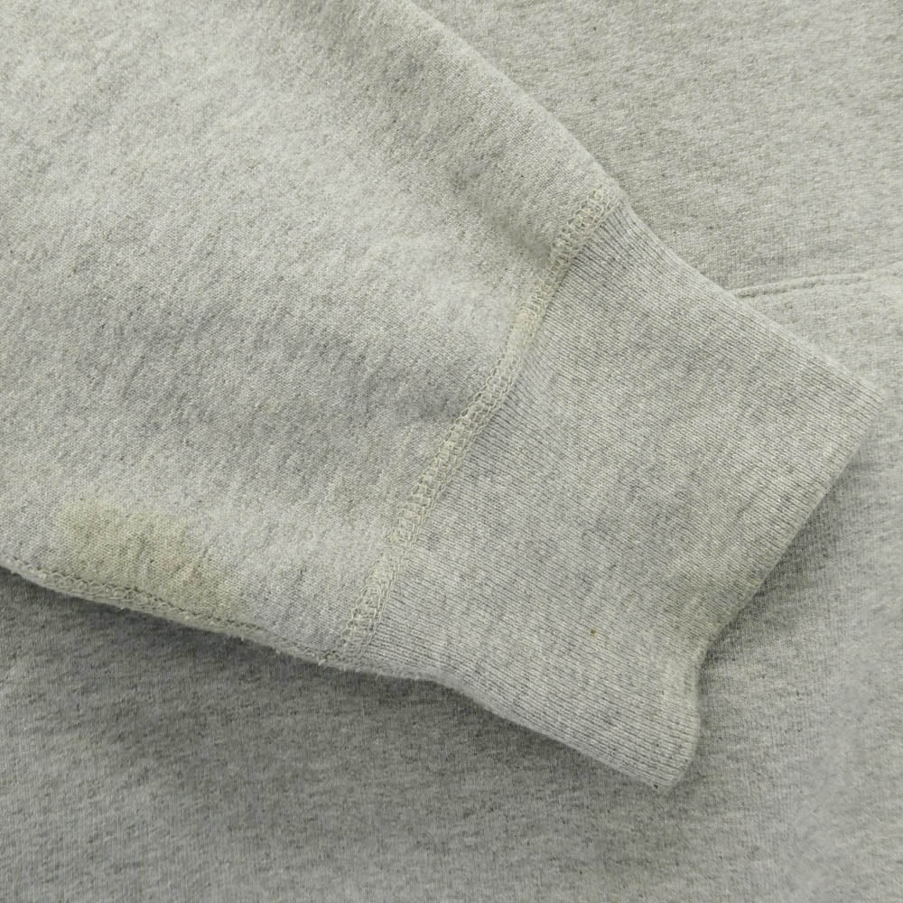 Supreme シュプリーム 13AW Small Box Logo Half Zip Hoodie スモール ボックスロゴ ハーフジップ フーディー パーカー スウェット グレー系 L【中古】