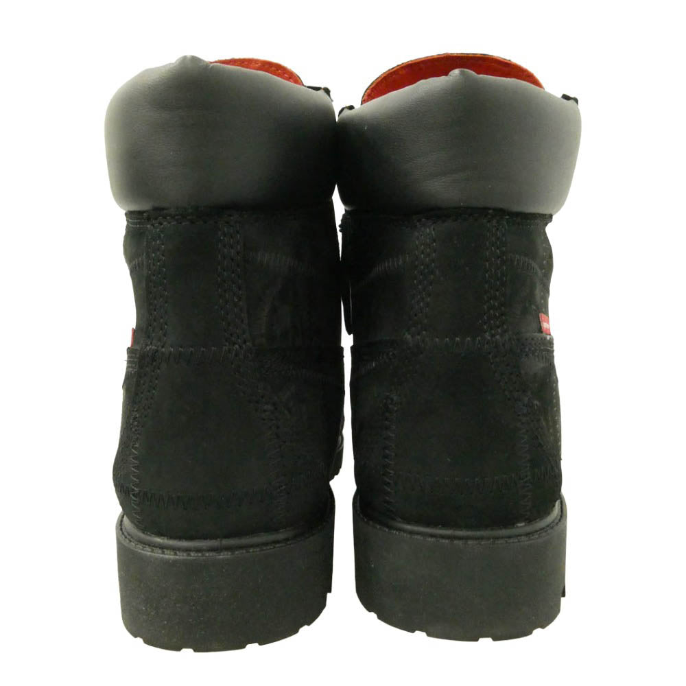 Supreme シュプリーム Timberland ティンバーランド 25AW TB0A5TBZW05 × Timberland Patchwork 6 Inch Premium Boot ティンバーランド パッチワーク プレミアム ワーク ブーツ ブラック系 27cm【美品】【中古】