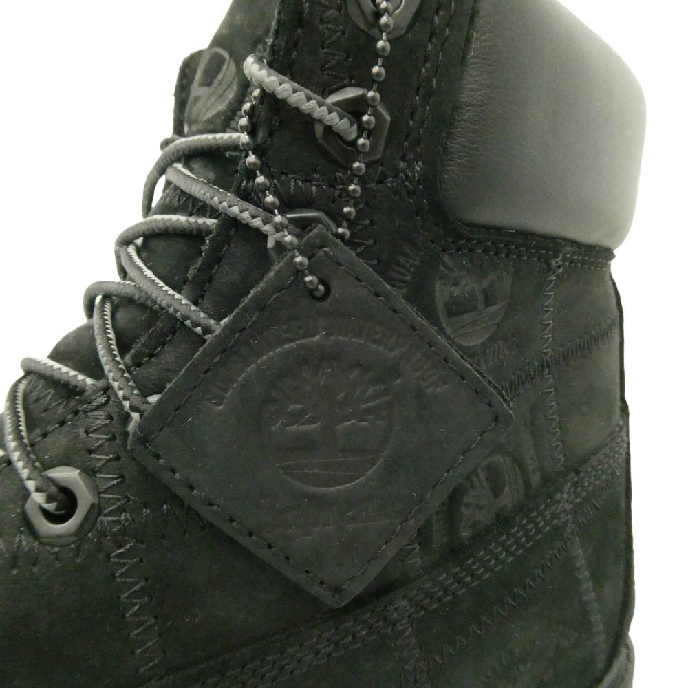 Supreme シュプリーム Timberland ティンバーランド 25AW TB0A5TBZW05 × Timberland Patchwork 6 Inch Premium Boot ティンバーランド パッチワーク プレミアム ワーク ブーツ ブラック系 27cm【美品】【中古】