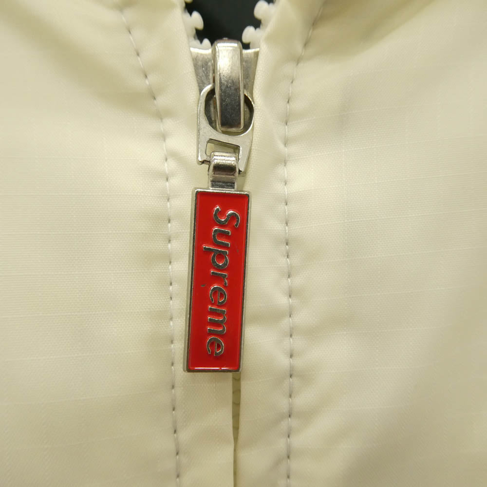 Supreme シュプリーム 16AW Sideline Side Logo Parka サイドライン サイドロゴ ジップアップ 中綿 ナイロン ジャケット ブルゾン ホワイト系 レッド系 S【中古】