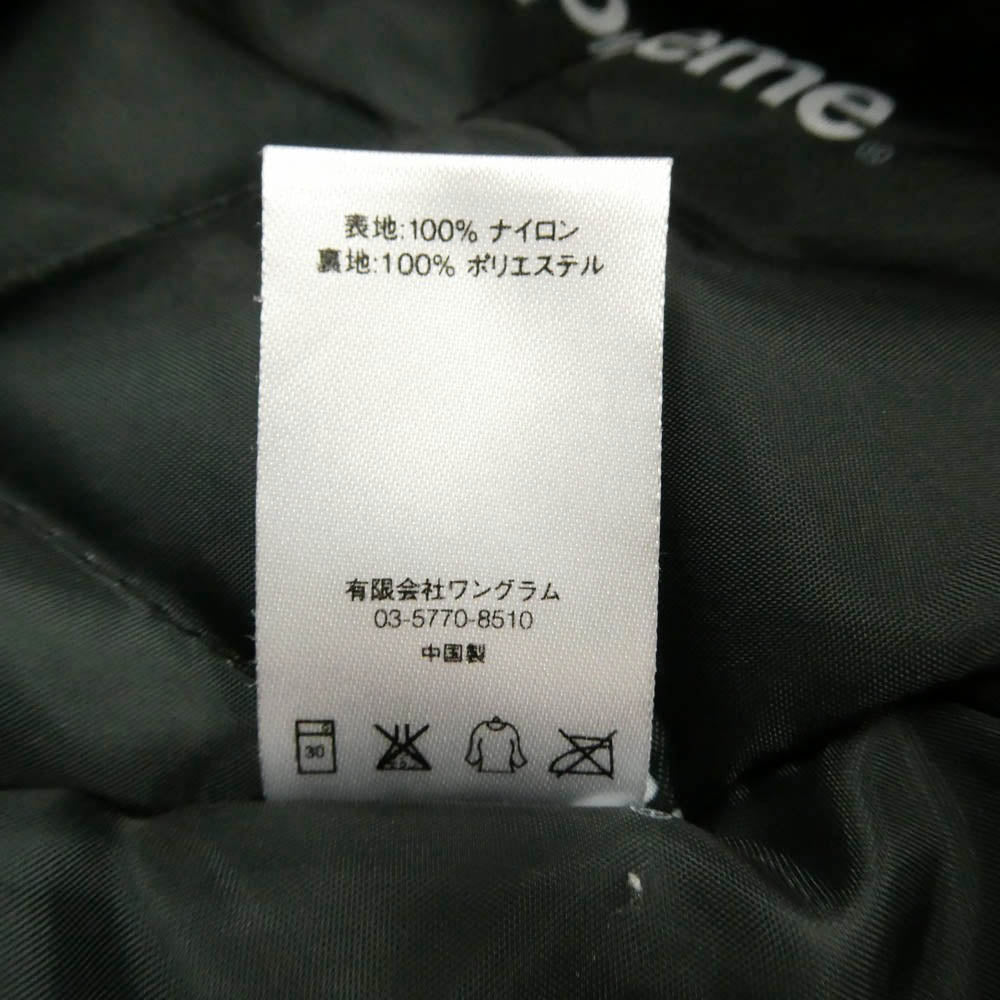 Supreme シュプリーム 16AW Sideline Side Logo Parka サイドライン サイドロゴ ジップアップ 中綿 ナイロン ジャケット ブルゾン ホワイト系 レッド系 S【中古】