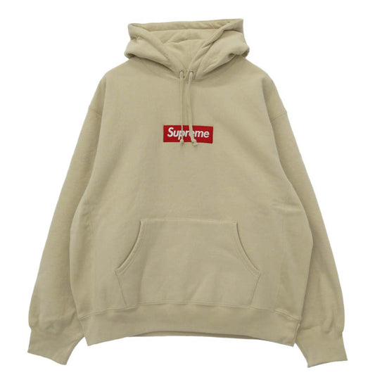 Supreme シュプリーム 24AW Box Logo Hooded Sweatshirt stone ボックスロゴ プルオーバー フーデッド スウェット シャツ フーディ ストーン ベージュ系 XL【新古品】【未使用】【中古】