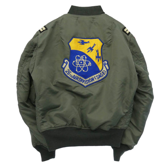 Buzz Rickson's バズリクソンズ BR15747 Type MA-1 1st MODEL 71st Fighter Interceptor Squadron MA1 フライト ジャケット モスグリーン系 M【中古】